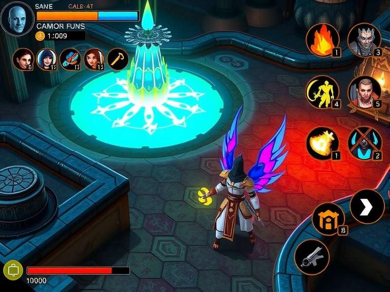 Epic Sojourner combat scene with multiple characters